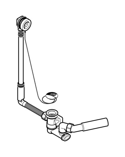 Слив-перелив для ванны Geberit 150.017.00.1