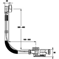 Слив-перелив для ванны Jacob Delafon Doble E6D015-CP