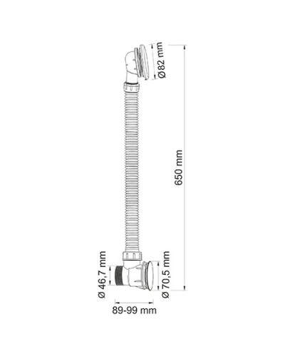 Слив-перелив для ванны WasserKRAFT Aisch A203