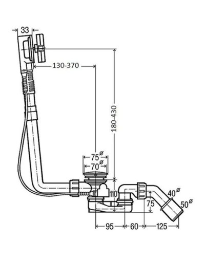 Слив-перелив Bette Multiplex Trio M5 B602-000