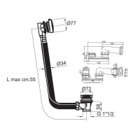 Слив-перелив для ванны Noken Next N780000002