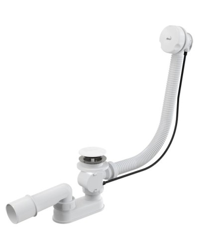 Слив-перелив Alcaplast A51BM-80 полуавтомат Белый