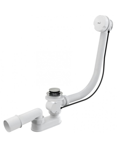 Слив-перелив Alcaplast A51B-80 полуавтомат Белый Хром