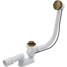 Слив-перелив Alcaplast A55ANTIC-100-RU-01 (A55ANTIC-100) полуавтомат Белый Бронза антик