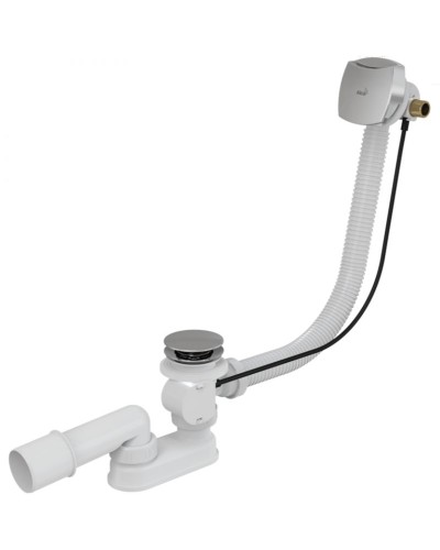 Слив-перелив Alcaplast A564KM1 полуавтомат Белый Хром