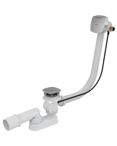 Слив-перелив Alcaplast A564KM3 полуавтомат Белый Хром