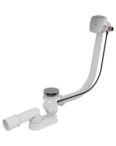 Слив-перелив Alcaplast A565CRM1-100 полуавтомат Белый Хром