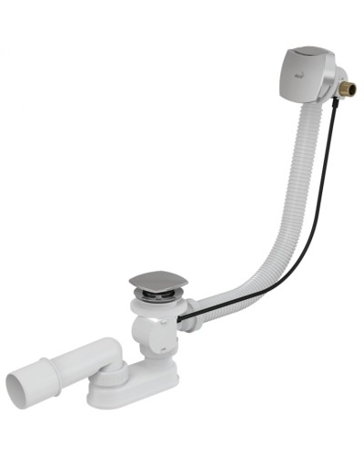 Слив-перелив Alcaplast A565CRM2-80 полуавтомат Белый Хром