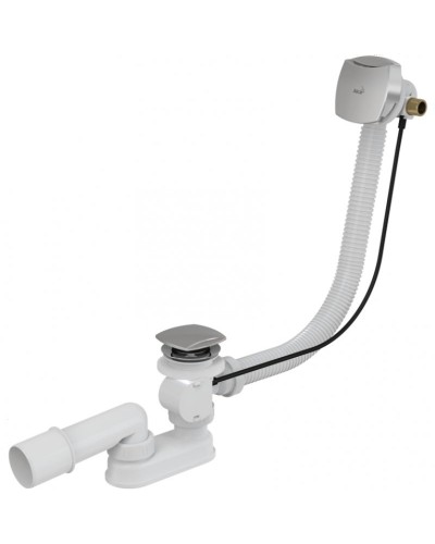 Слив-перелив Alcaplast A565KM3 полуавтомат Белый Хром