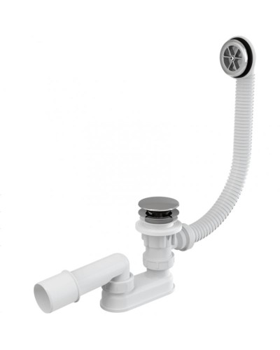 Слив-перелив Alcaplast A505CRM-100 Click-Clack Белый Хром