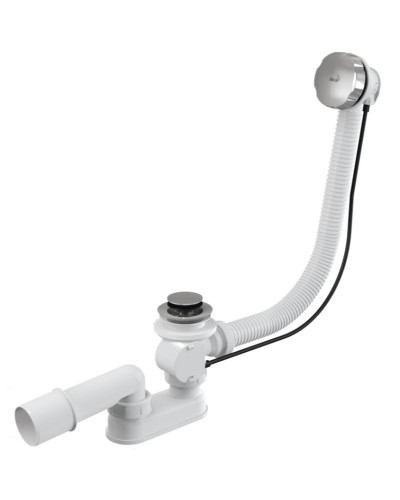 Слив-перелив Alcaplast A55K-80-RU-01 полуавтомат Хром