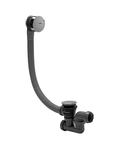 Слив-перелив Jacob Delafon E6D159-CP полуавтомат Хром Черный