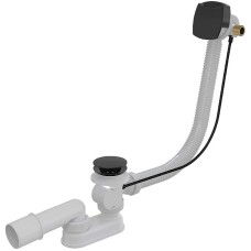 Слив-перелив Alcaplast A564BLACK полуавтомат с наливом Черный матовый