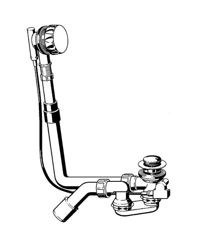 Слив-перелив Viega Multiplex 6162.45 полуавтомат 101909 Хром глянцевый