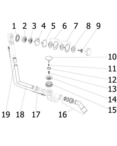 Слив-перелив Viega Multiplex 6162.45 полуавтомат 101909 Хром глянцевый
