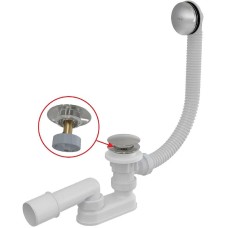 Слив-перелив Alcaplast A504CKM-100 Click-Clack Хром
