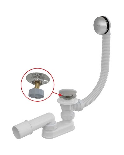 Слив-перелив Alcaplast A504CKM-100 Click-Clack Хром