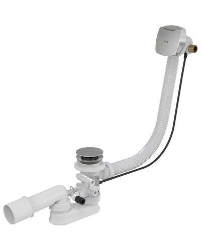 Слив-перелив Alcaplast A566-273133-57 полуавтомат с наливом Хром