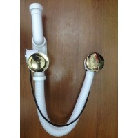 Слив-перелив Alcaplast A55GOLD-RU-01 полуавтомат Золото