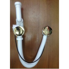 Слив-перелив Alcaplast A55GOLD-RU-01 полуавтомат Золото