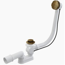 Слив-перелив Alcaplast A55Antic-RU-01 автомат Бронза