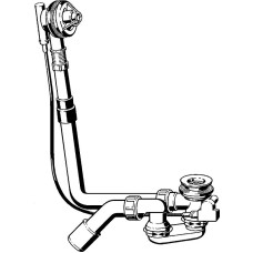 Слив-перелив Viega Multiplex 61621 103071 полуавтомат без накладок