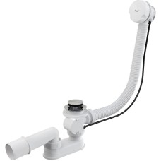 Слив-перелив Alcaplast A51B полуавтомат Белый Хром