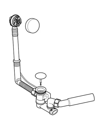 Слив-перелив для ванны Geberit 150.520.21.6