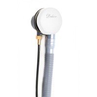 Слив-перелив полуавтомат Белый глянцевый Delice