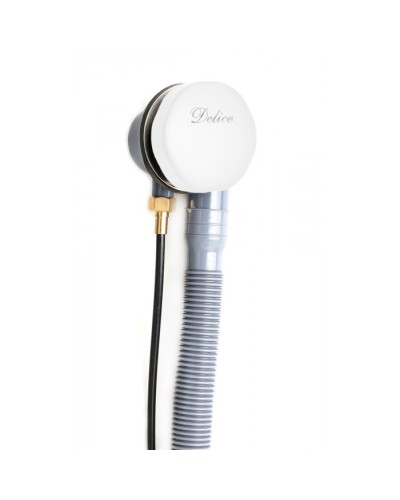 Слив-перелив полуавтомат Белый глянцевый Delice