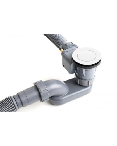 Слив-перелив полуавтомат Белый глянцевый Delice