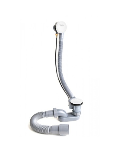 Слив-перелив полуавтомат Белый глянцевый Delice