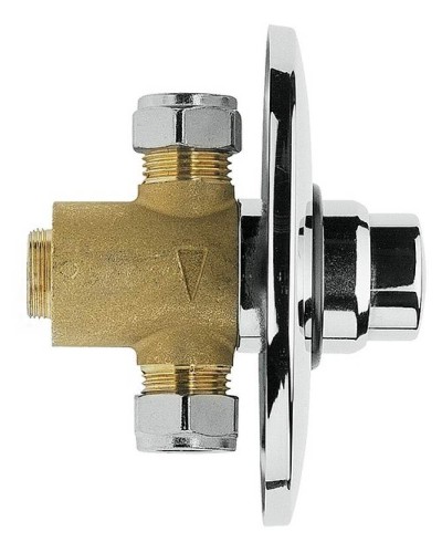 Запорный вентиль Remer TE30 Tempor порционный Хром