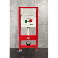 Инсталляция Zandini с арматурой geberit (с круглой матовой белой кнопкой) Z300-03M