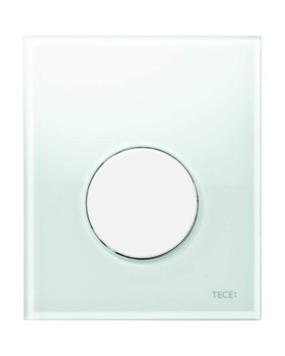 Клавиша смыва Tece Loop Urinal Glass 9242651 для писсуара Зеленая Белая