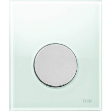 Клавиша смыва Tece Loop Urinal Glass 9242652 для писсуара Зеленая Хром матовый