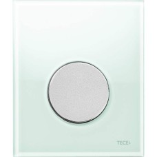 Клавиша смыва Tece Loop Urinal Glass 9242652 для писсуара Зеленая Хром матовый
