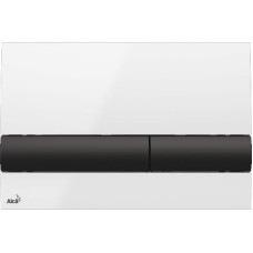 Клавиша смыва Alcaplast Basic M1710-8 Белая Черная