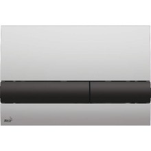 Клавиша смыва Alcaplast Basic M1712-8 Хром матовый Черная