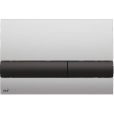 Клавиша смыва Alcaplast Basic M1712-8 Хром матовый Черная