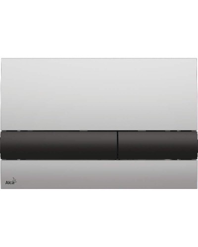 Клавиша смыва Alcaplast Basic M1712-8 Хром матовый Черная