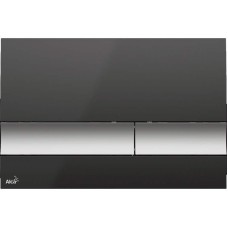 Клавиша смыва Alcaplast Basic M1728-2 Черная Матовый хром