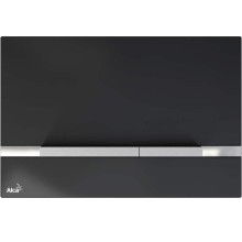 Клавиша смыва Alcaplast Flat Stripe Glass STRIPE-GL1204 Черная