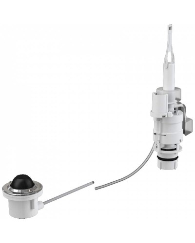 Клавиша смыва Alcaplast MPO12 пневматическая Хром Белая