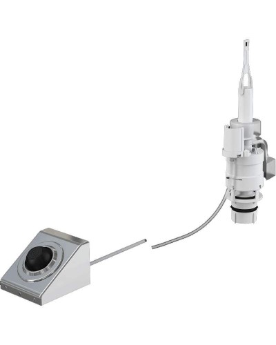 Клавиша смыва Alcaplast MPO13 пневматическая Хром Белая