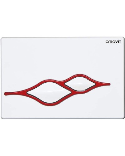 Клавиша смыва Creavit Ufo GP1001.01 Белая Красная