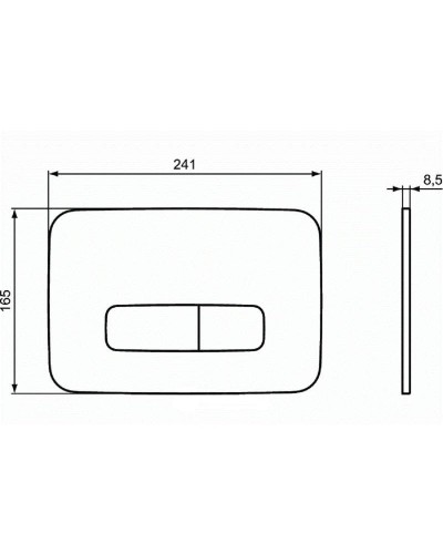 Клавиша смыва Ideal Standard Oleas M3 R0123AA Хром