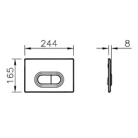 Клавиша смыва Vitra Loop O 740-0940 Нержавеющая сталь