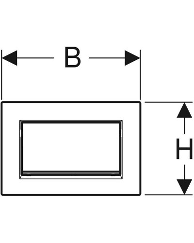Клавиша смыва Geberit Sigma 30 NEW 115.893.14.1 Матовый черный