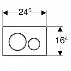 Клавиша смыва Geberit Sigma 20 NEW 115.882.JT.1 Белая
